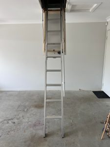 attic ladder installation in Mount Cotton home