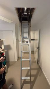 Victoria point attic ladder installation
