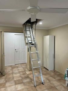 attic ladder installation at Wellington Point