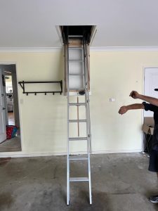 aluminium attic ladder installed in Ipswich